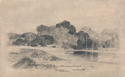 Lago em Trentham, Staffordshire